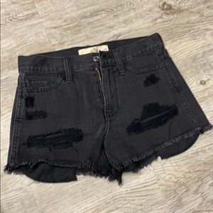 Black holister Jean shorts